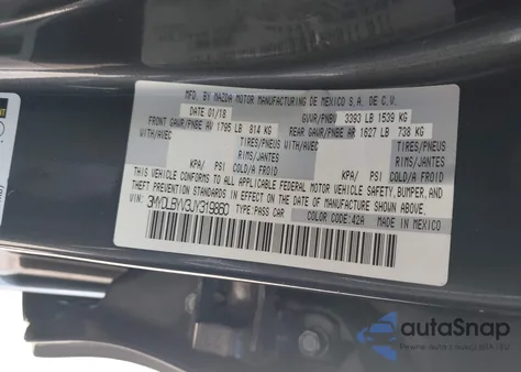 2018 Toyota Yaris Ia from USA, damaged, VIN 3MYDLBYV3JY319860